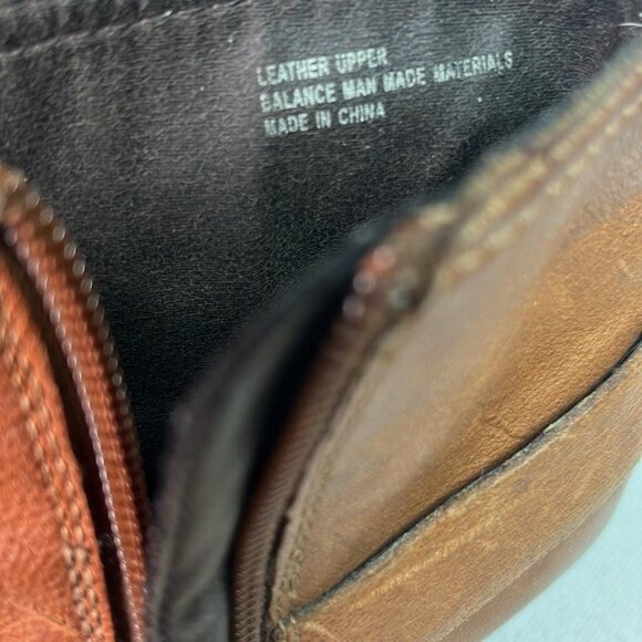 Korks by Kork Ease Brown Leather Zip Wedge Heel Ankle Boots Women's 6M - Picture 9 of 16